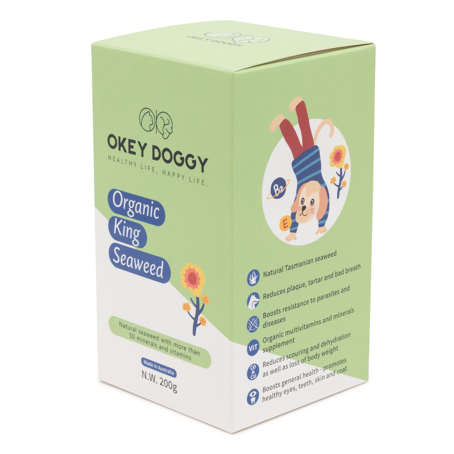 OKEY DOGGY Organic King Seaweed For Cats & Dogs 200g EXPIRY 10/2024