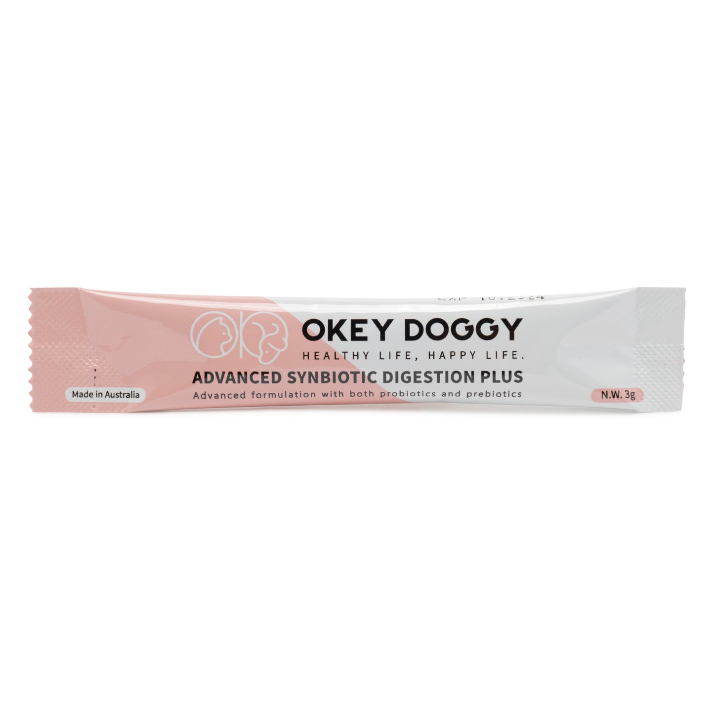 OKEY DOGGY Advanced Synbiotic Digestion Plus For Cats & Dogs 30x3g SACHETS EXPIRY10/2024
