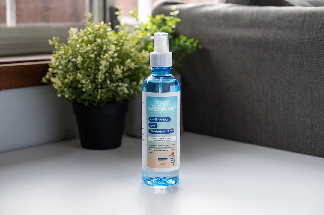 OKEY DOGGY Antibacterial and Deodorant Spray For Cats & Dogs 300ml EXPIRY 10/2024