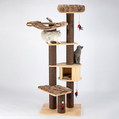 HONEYPOT CAT® Solid Wood Cat Tree 198cm #180402. Arrive within 3 weeks