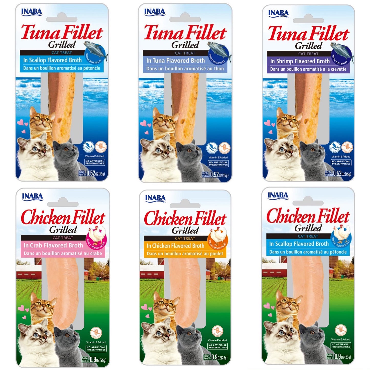 INABA Grilled Chicken / Tuna Pouch&Value Pack
