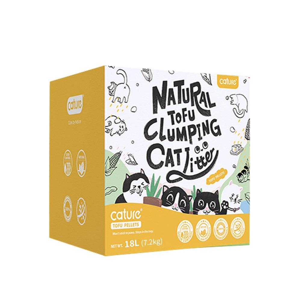 CATURE Tofu Clumping Cat Litter 18L/7.2Kg