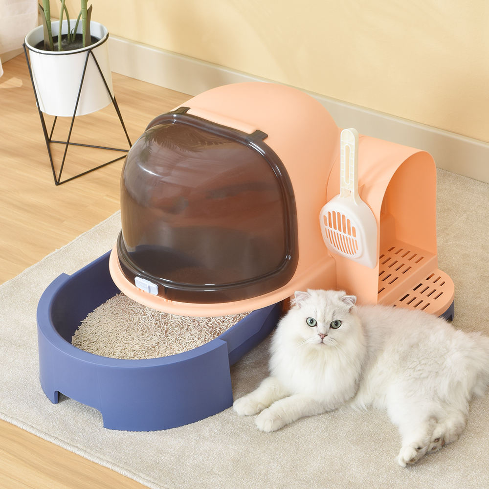 Petpure Pakeway Star Tunnel Cat Litter Box-Blue