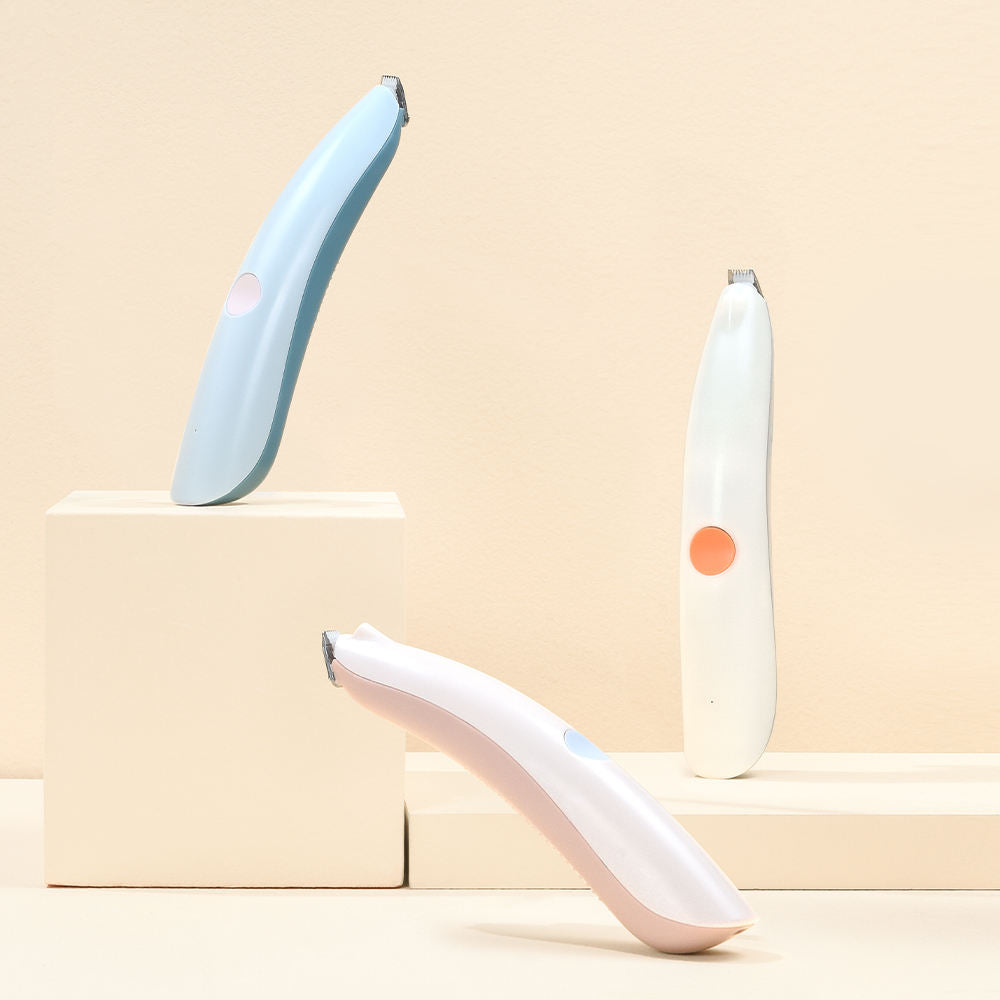 Petpure Pakeway Quiet Electric Pet Hair Trimmer-USB Power charge & with Lamp-Gray