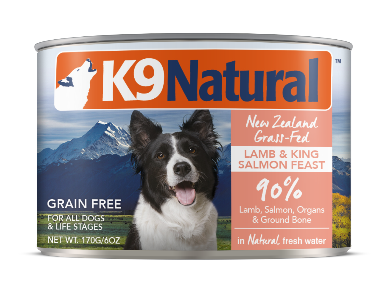 K9 Natural Lamb and King Salmon Feast Canned Dog Food 170g x24 Cans Bundi Pet Supplies