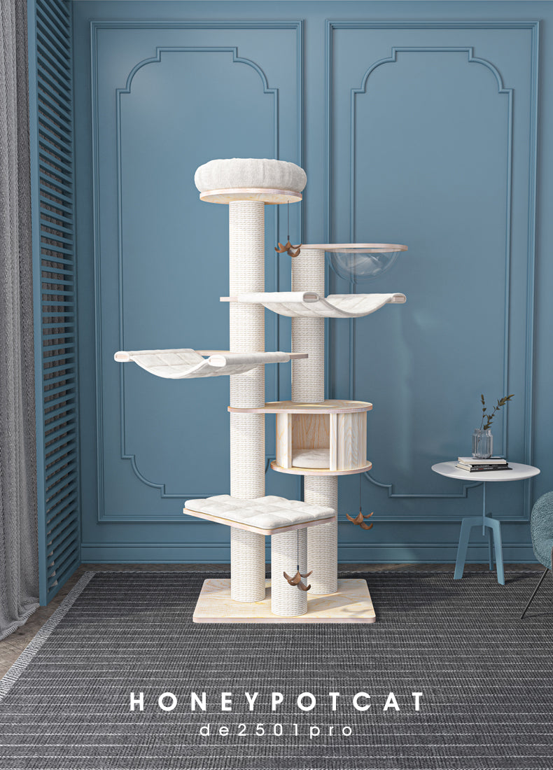 HONEYPOTCAT® Solid Wood 6-Layer PRO Cat Tree 189cm arrive in 2 months