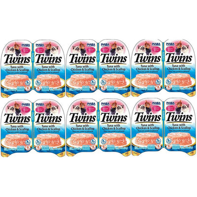 Inaba- Twins Tuna & Chicken with Scallop Recipe - ChokyoPetStore