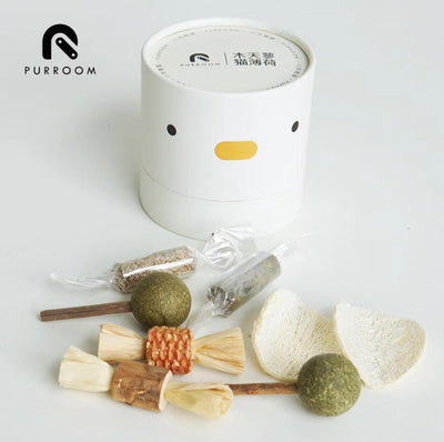 PURROOM Catnip Toy Set - Cat Toys for Boredom Relief and Teeth Clean