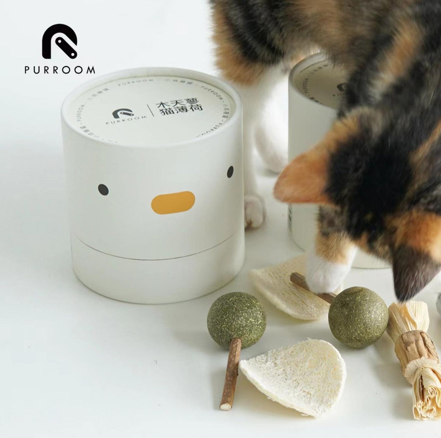 PURROOM Catnip Toy Set - Cat Toys for Boredom Relief and Teeth Clean