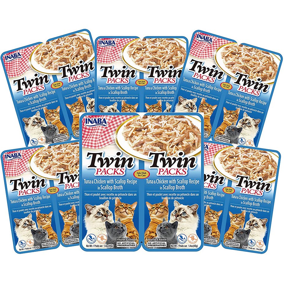 Inaba- Twin Packs Tuna with Chicken & Scallop Flavored Broth