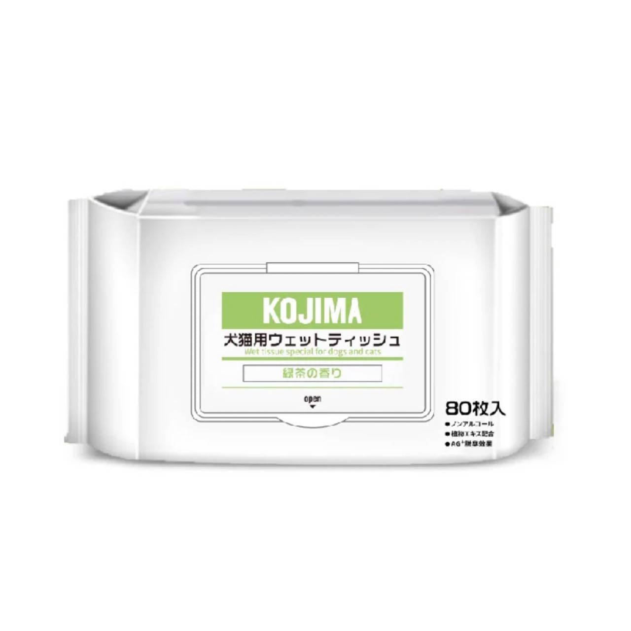 Kojima Pet Wipes Green Tea 80pcs