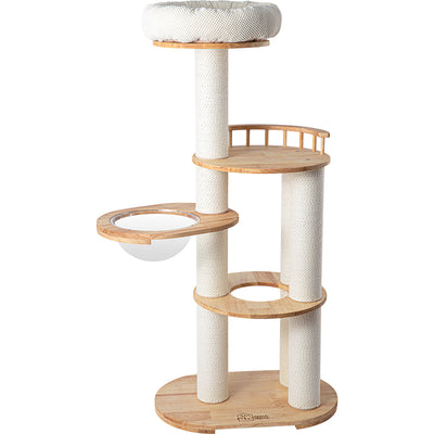 HONEYPOT CAT® MiaoZuo Premium Solid Wood Cat Tree 147CM #AG210318.Arrive within 3 weeks