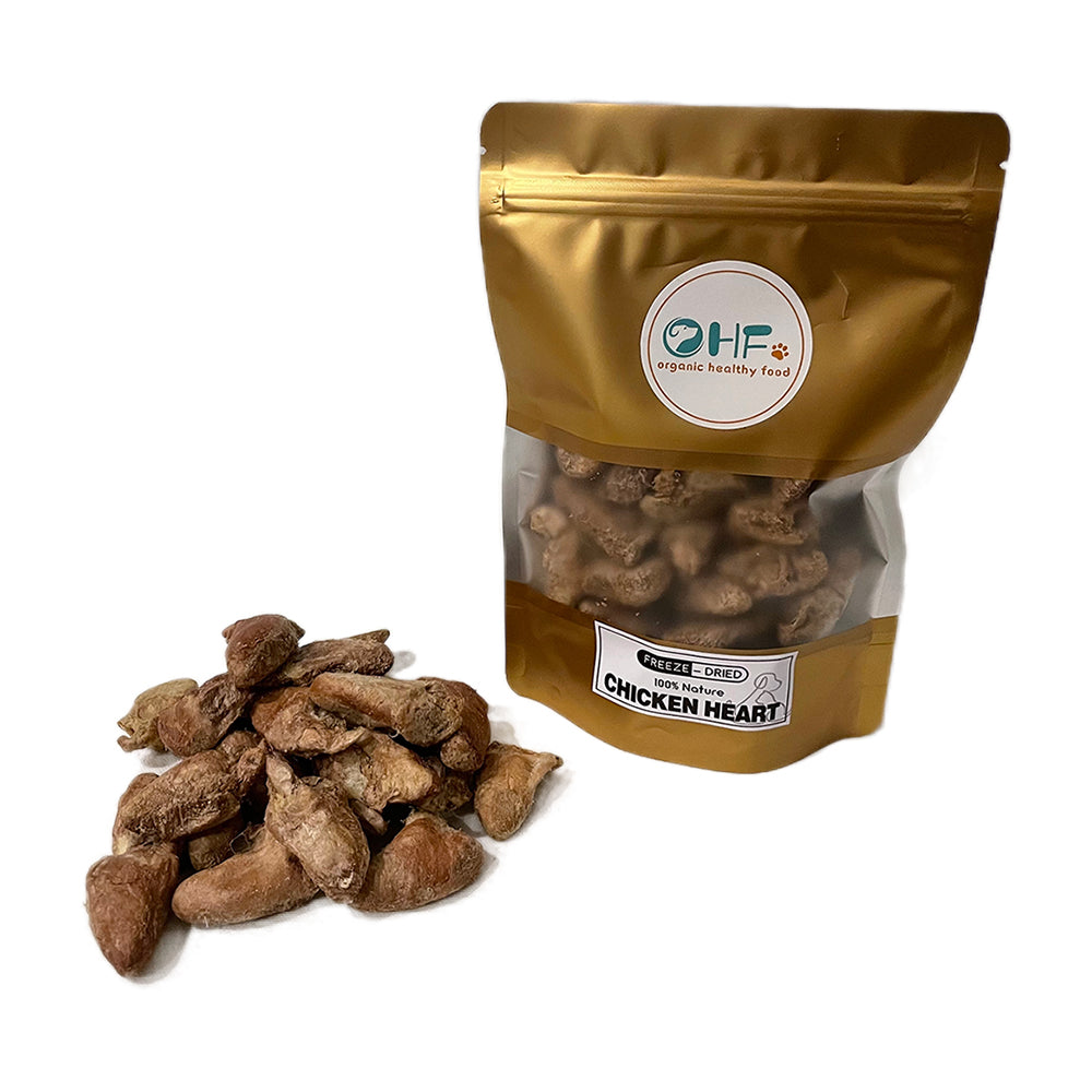 Premium Freeze-Dried Pet Food: Chicken Heart, Neck, Green Lipped Mussels, & Egg Yolk Flavors
