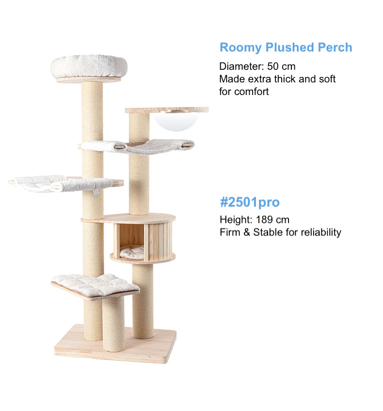 HONEYPOTCAT® Solid Wood 6-Layer PRO Cat Tree 189cm arrive in 2 months
