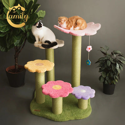 Camily Flower Ladder Climbing Cat Tree