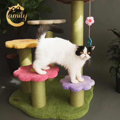 Camily Flower Ladder Climbing Cat Tree