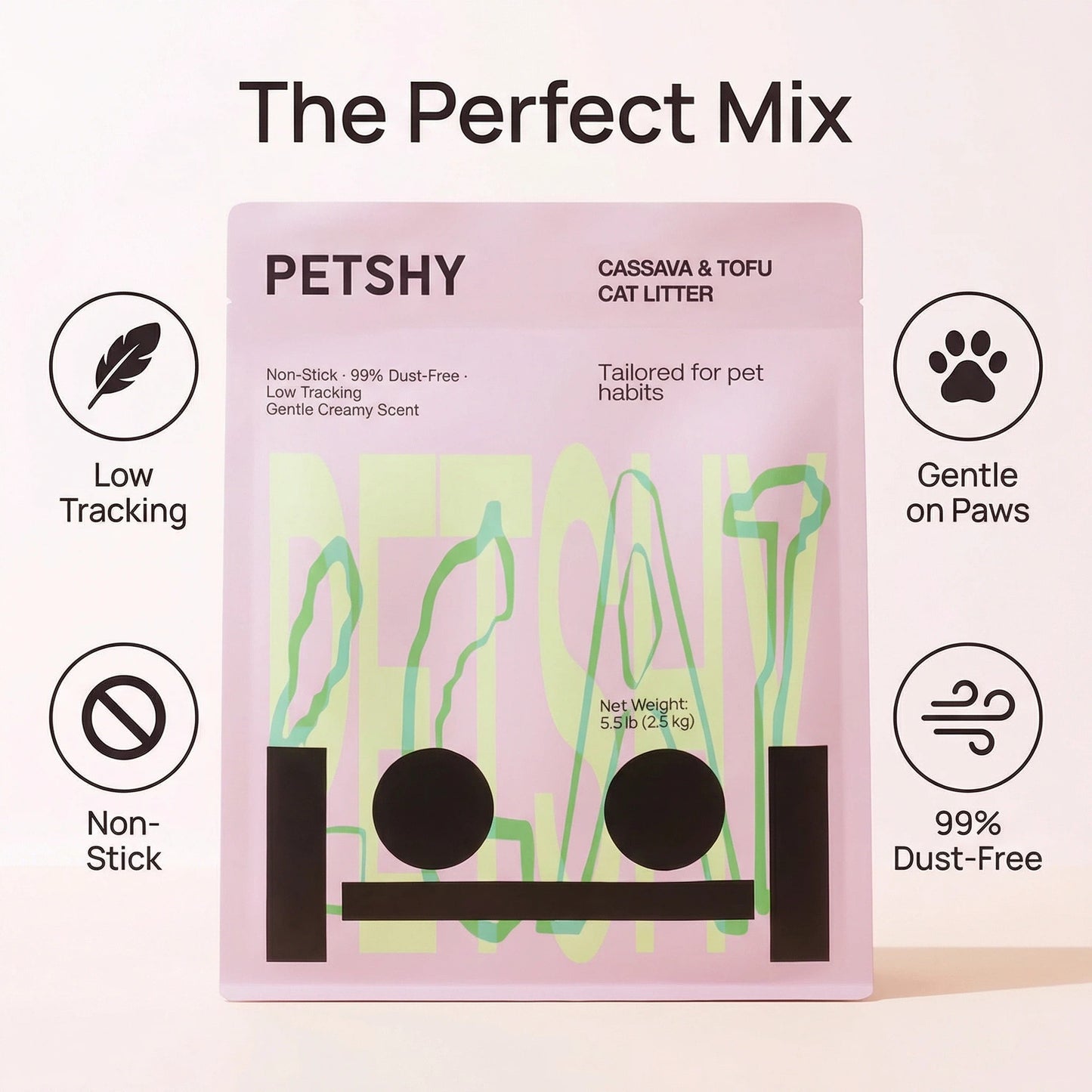 Petshy Cassava & Tofu Cat Litter 2.5kg