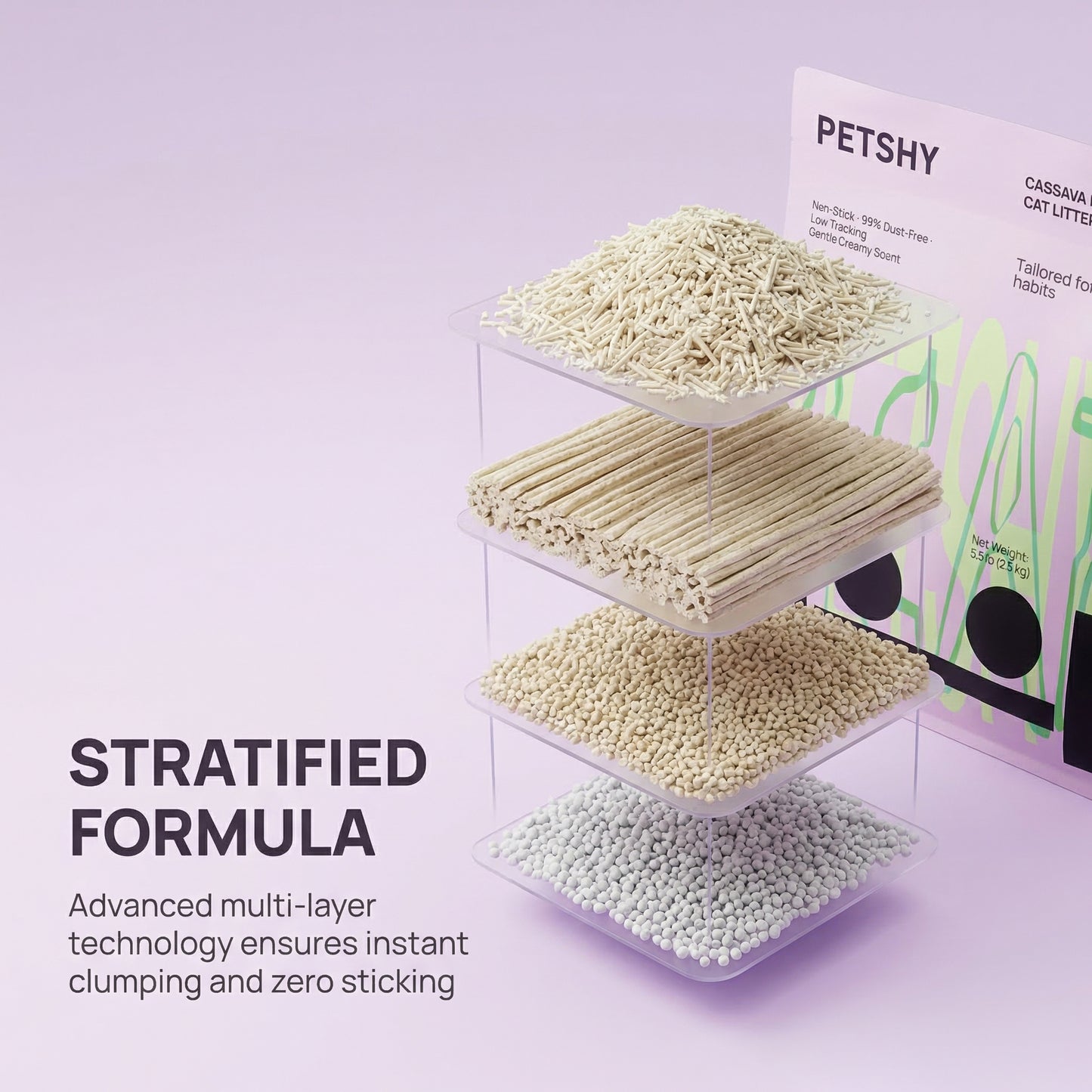 Petshy Cassava & Tofu Cat Litter 2.5kg
