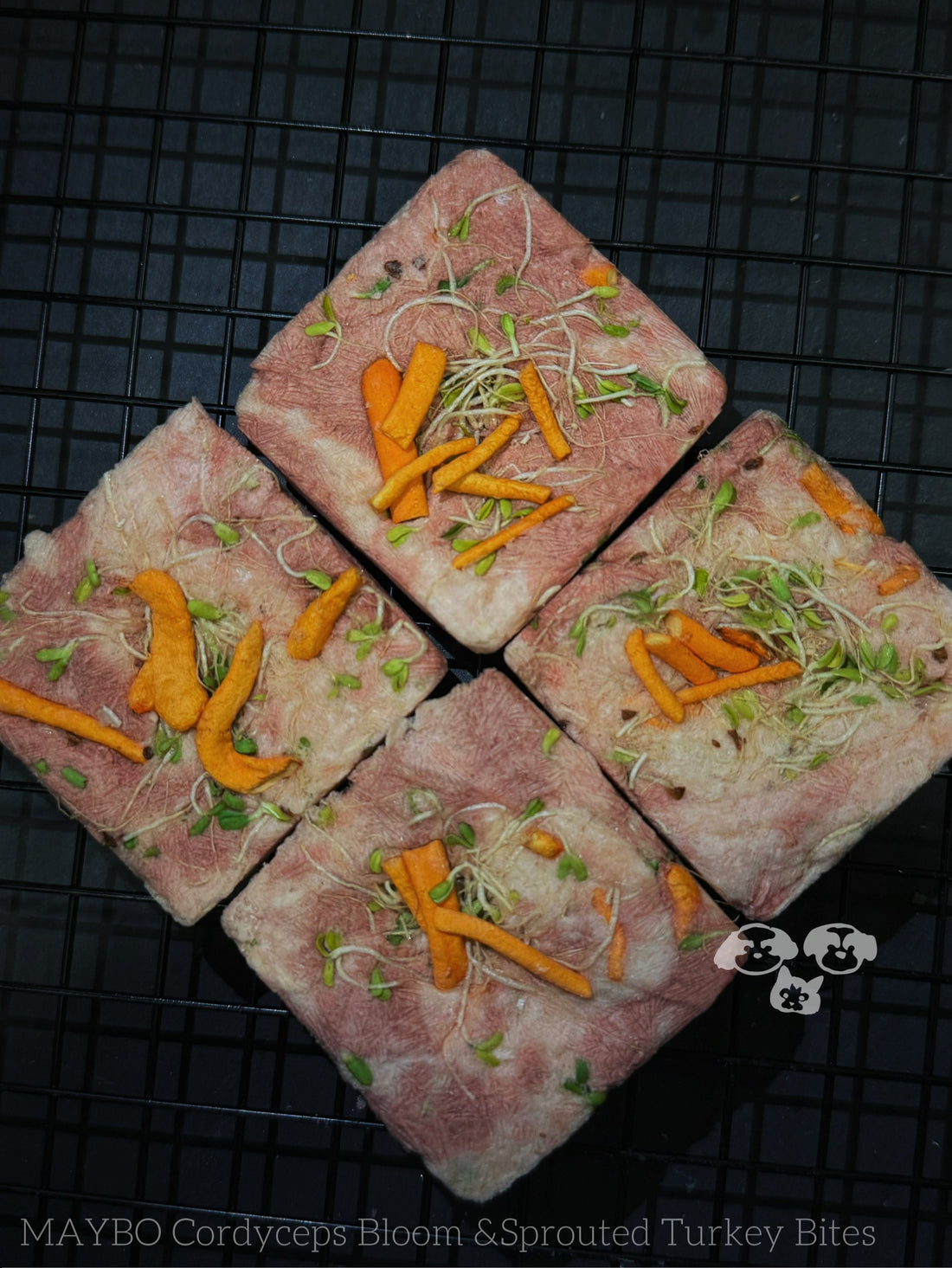 MAYBO Holistic Herbal Nutrition Box – Freeze-Dried Functional Treats with Cordyceps & Sesame Sprout (6 pcs)