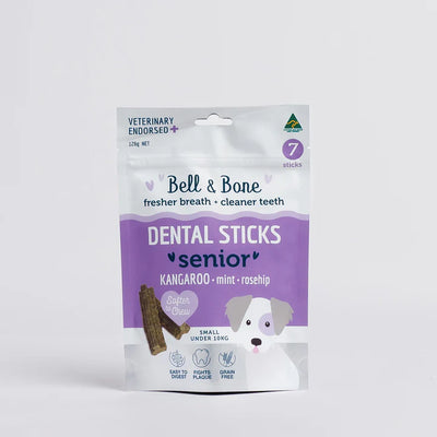 Bell & Bone - Small Senior Dental Chews - Kangaroo 126g