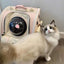 Pink Space Capsule Pet Backpack Carrier | Bubble Window Cat & Small Dog Travel Bag with Dual Entry & Front Treat Pocket - ChokyoPetStore
