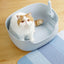 Makesure Open Cat Litter Tray Cat Litter Box  (Litter mat included)