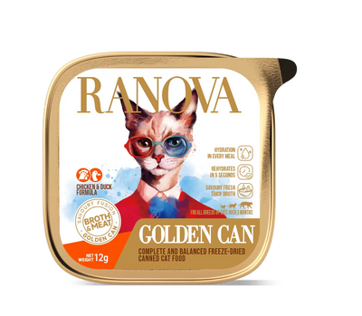 Complete Freeze-Dried Canned Cat Food Chicken & Duck Formula 12g | High Protein, Complete & Balanced Nutrition