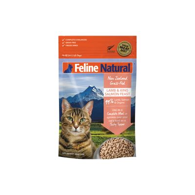 K9 Feline Natural Freeze Dried Lamb & King Salmon Feast Freeze-Dried Cat Food 320g