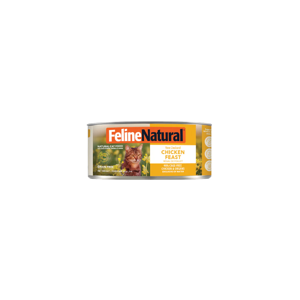 Feline Natural Cat Wet Food Can 85g - Buy 12 Get 2 FREE