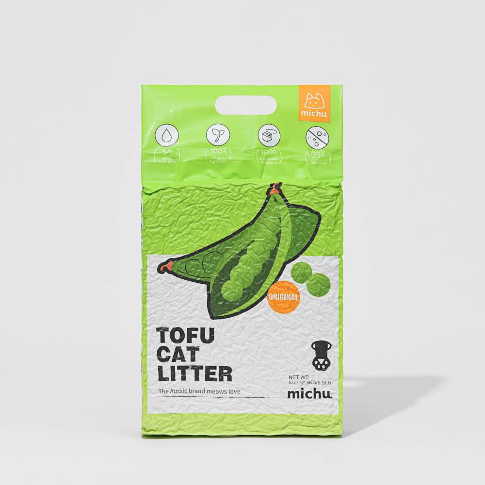 Michu Natural Clumping Tofu Cat Litter