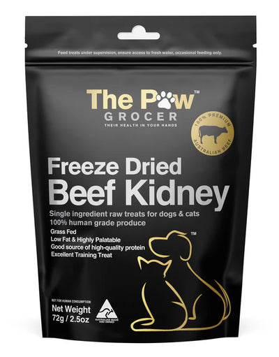 The Paw Grocer - Black Label Grass Fed Beef Kidney 72g