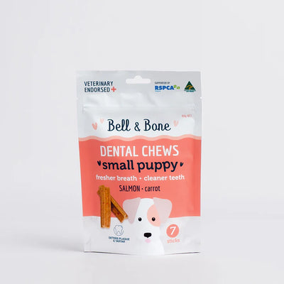 Bell & Bone - Small Puppy Dental Chews - Salmon 80g