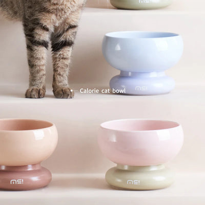 Makesure 360g Large Capacity Rainbow Cat Bowl