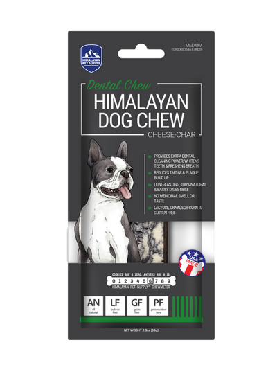 Himalayan Dog Chew Cheese Char with Activated Charcoal Medium 1pk (521124)