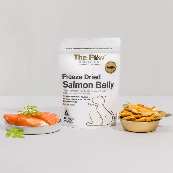 The Paw Grocer - Freeze Dried Salmon Bellies 90g