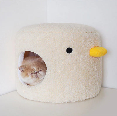 PURROOM Little Chicken Series- Enclosed Plush Pet Bed