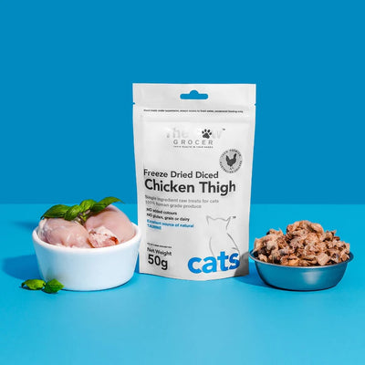 The Paw Grocer - Freeze Dried Chicken Thighs for Cats 50g