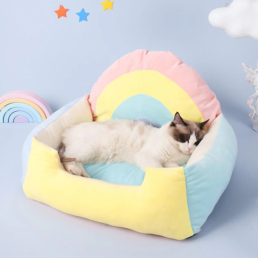 Rainbow Sofa Bed for Pets