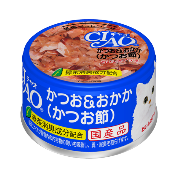 CIAO White Meat Tuna with Dried Bonito in Jelly Cat Canned Food