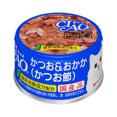 CIAO White Meat Tuna with Dried Bonito in Jelly Cat Canned Food