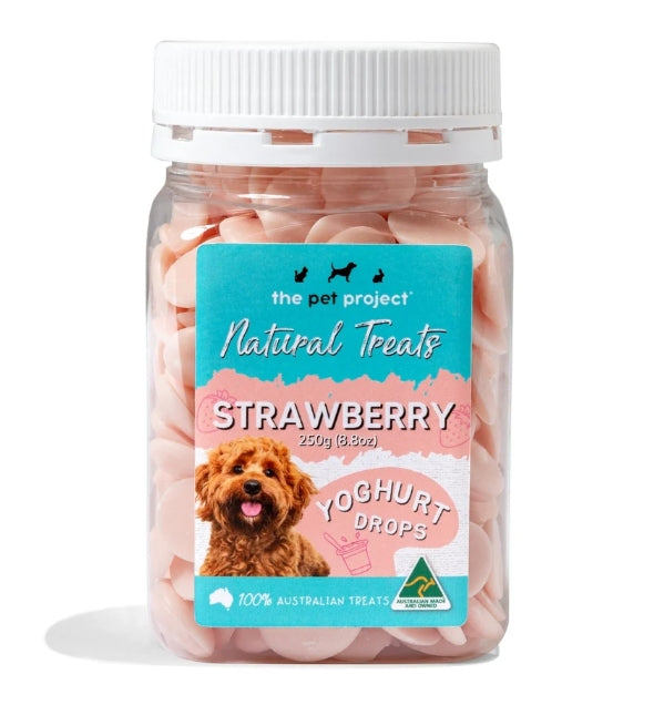 The Pet Project - Strawberry Yoghurt Drops 250g