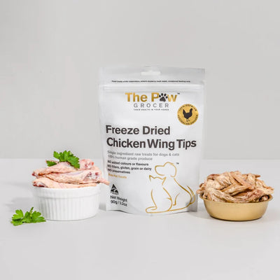 The Paw Grocer - Freeze Dried Chicken Wing Tips 90g