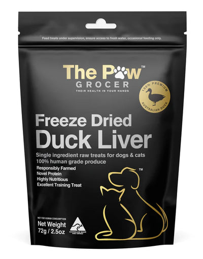 The Paw Grocer - Black Label Responsibly Farmed Duck Liver 72g