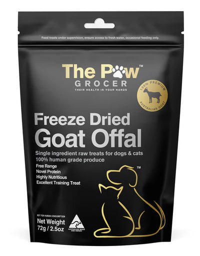 The Paw Grocer - Black Label Free Range Goat Offal 72g