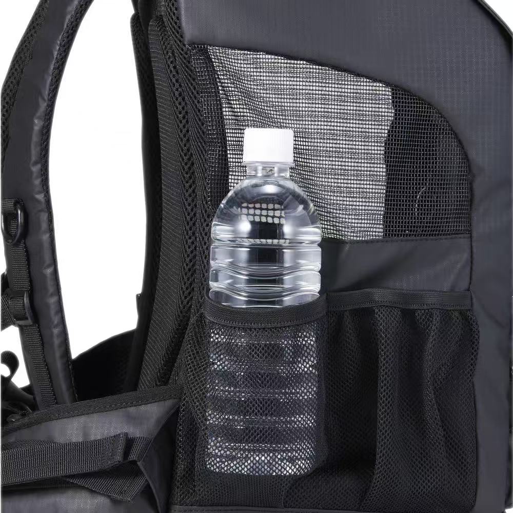 Black Pet Travel Backpack Carrier for Dogs & Cats | Car-Seat Safe Design with Safety Buckle, Mesh Ventilation & Side Storage Pockets