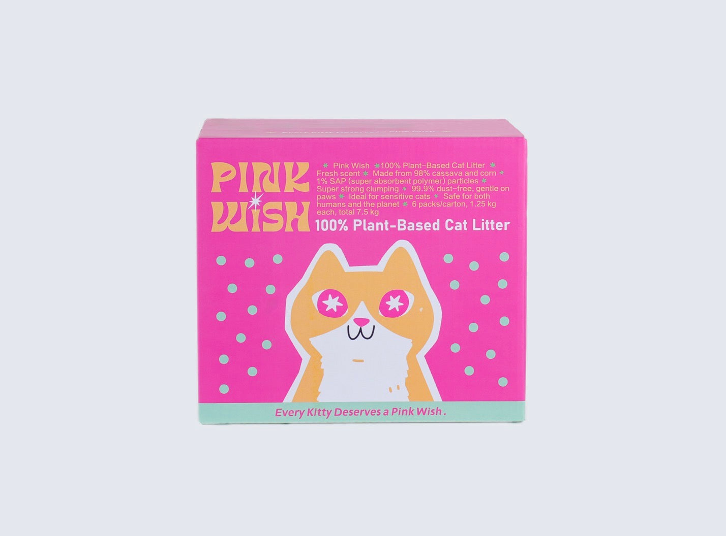 Pink Wish 100%Plant-Based Cat Litter
