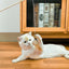 Handmade Wooden Cat Teaser | Natural Feather Wand Toy for Cats | Eco-Friendly Cat Teaser Australia - ChokyoPetStore