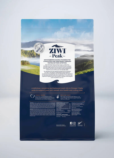 ZIWI Peak Steam & Dried Grass-fed Beef with Southern Blue Whiting Cat Food