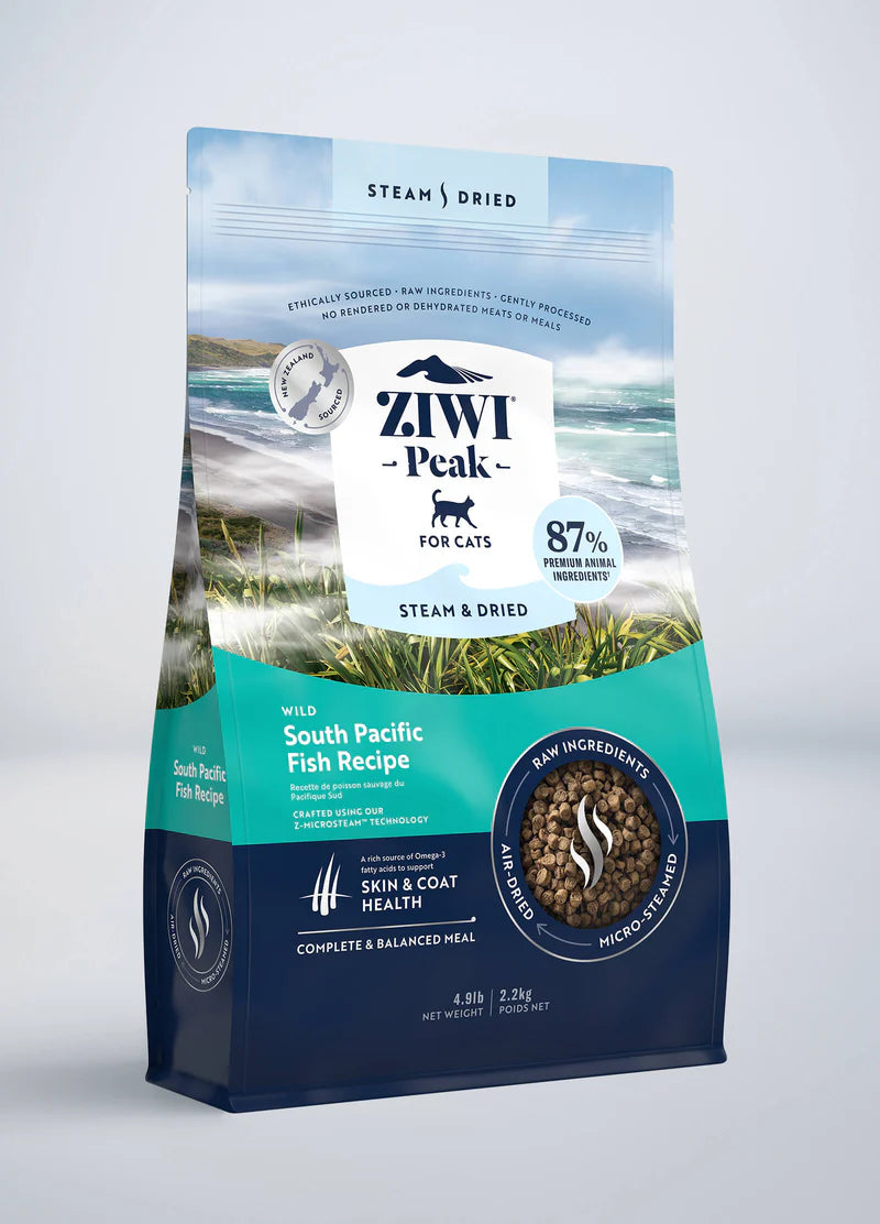 ZIWI Peak Steam & Dried Wild South Pacific Fish Cat Food