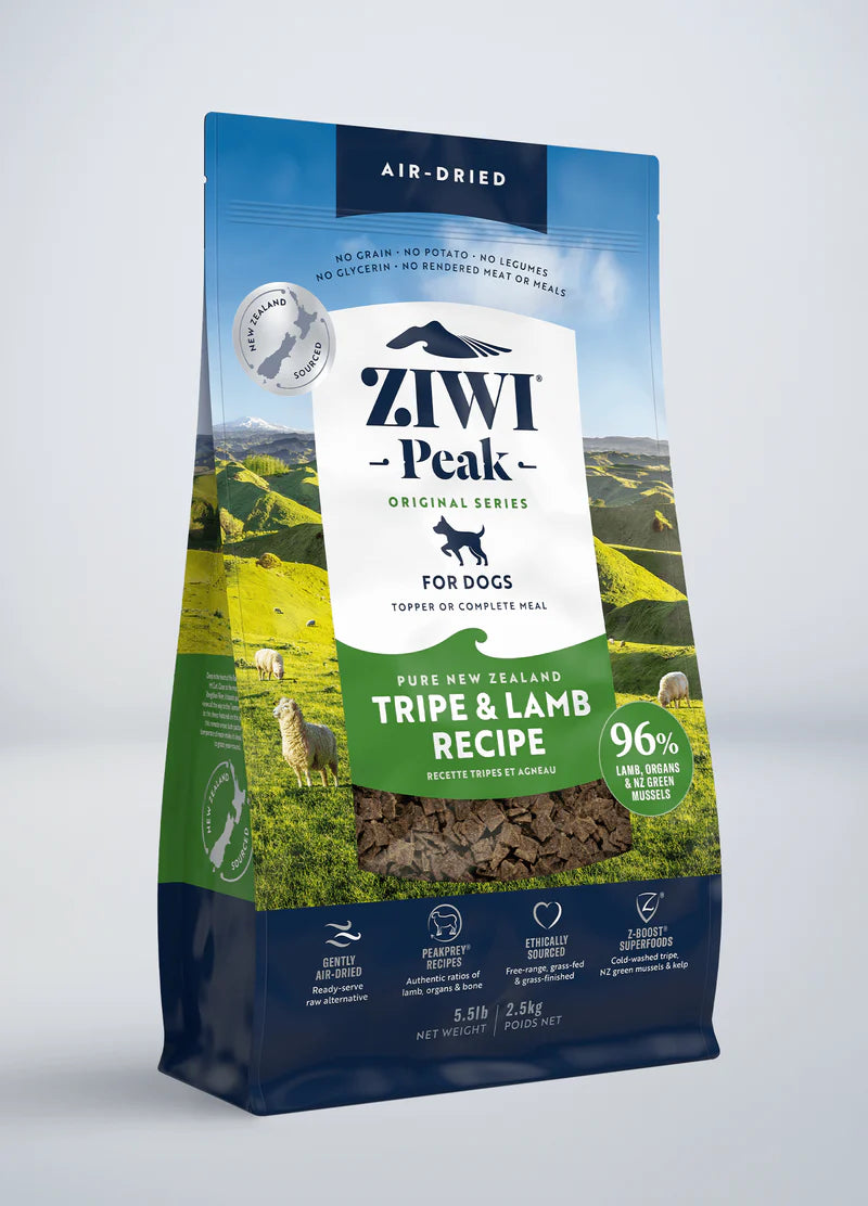 Ziwi Peak Air Dried Tripe & Lamb Adult Dog Food